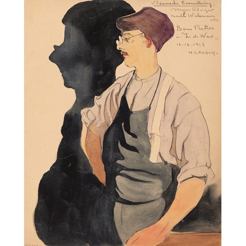 Portrait of Karl Wielemans in the Role of ‘Baas Peeters’ in 'In de War'